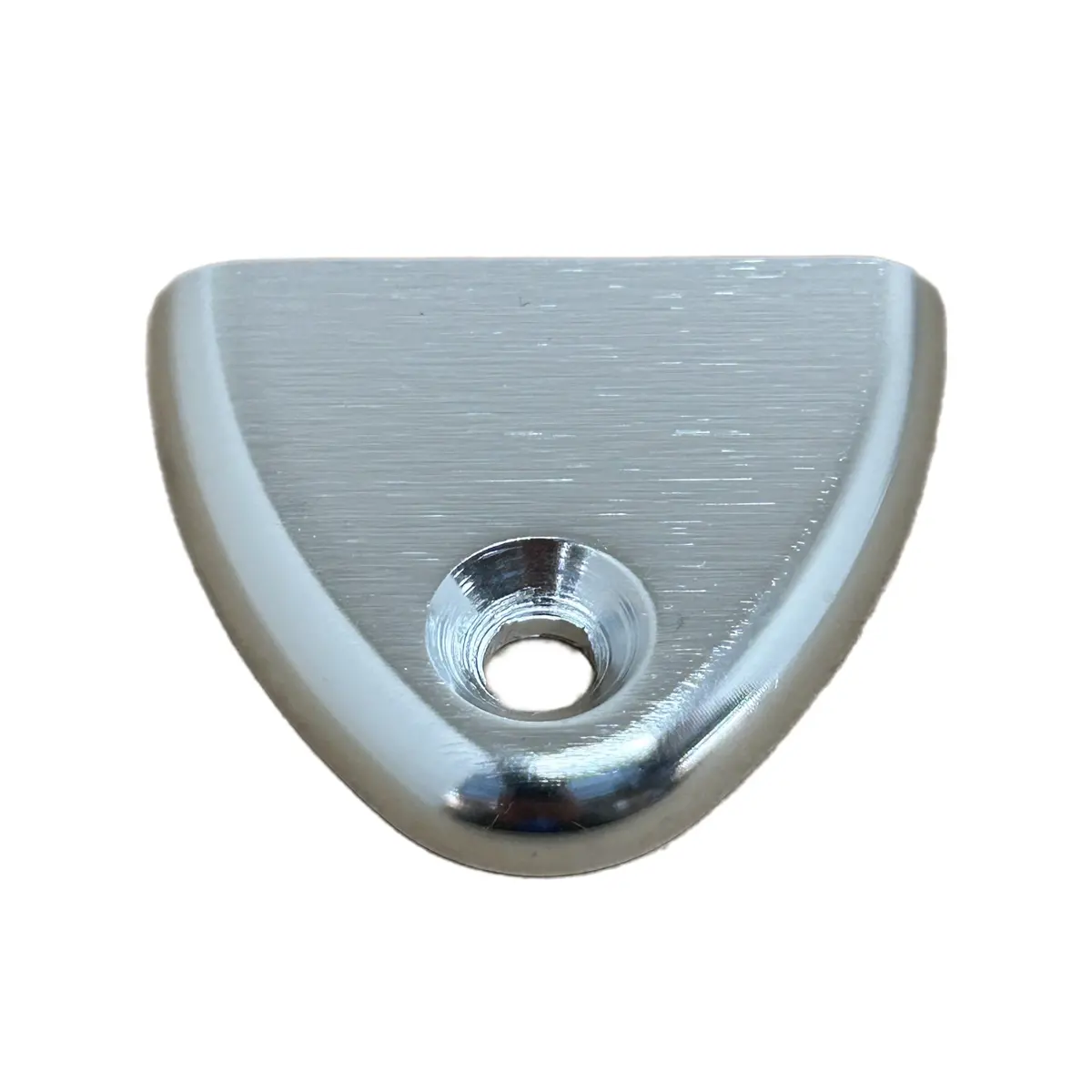Taco Metals Brite Dipped Half Oval Solid Aluminum Pad 1-5/8" X 2" F32-0601Bxz 1