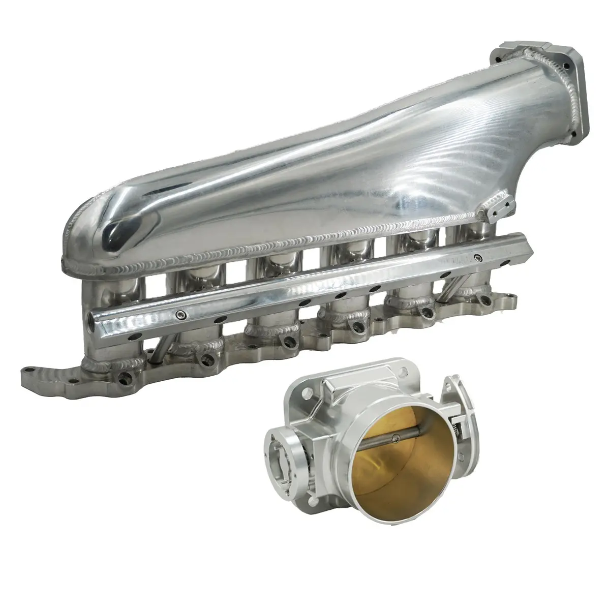 2Jz Ge Billet Intake Manifold Fuel Rail Throttle Body 90Mm Tb Supra 2J Swap 2Jz 1