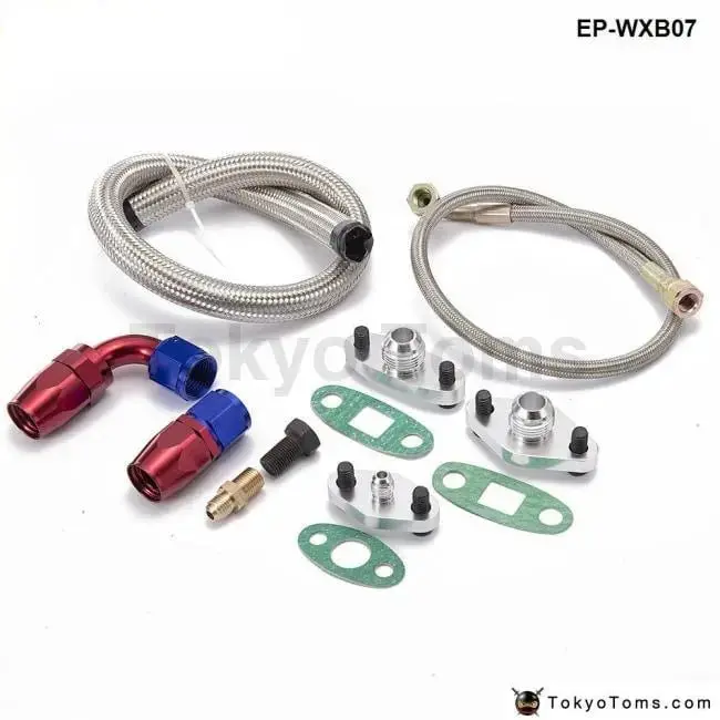 Toyota Supra 1Jzgte 2Jzgte 1Jz/2Jz Single Turbo Oil Feed Line Flange Kit 1