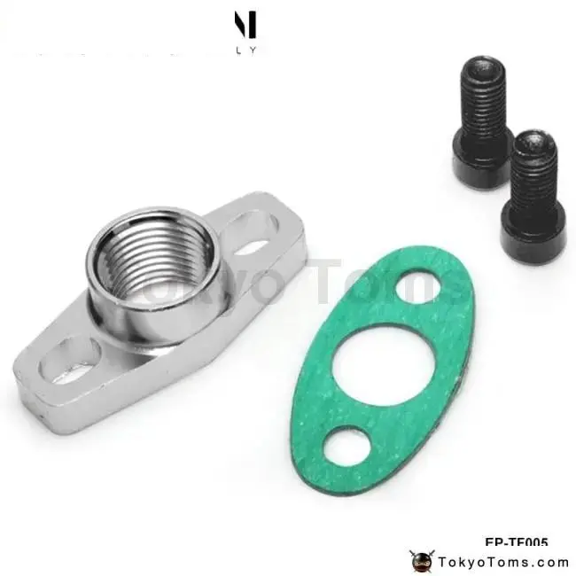Turbo Oil Return/Drain Flange Adapter Female An10 1/2Npnt Garrett Gt28 Gt30 Gt35 T25 1