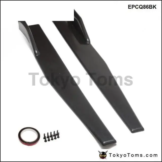 2Pcs Universal Side Skirt Rocker Canard 1