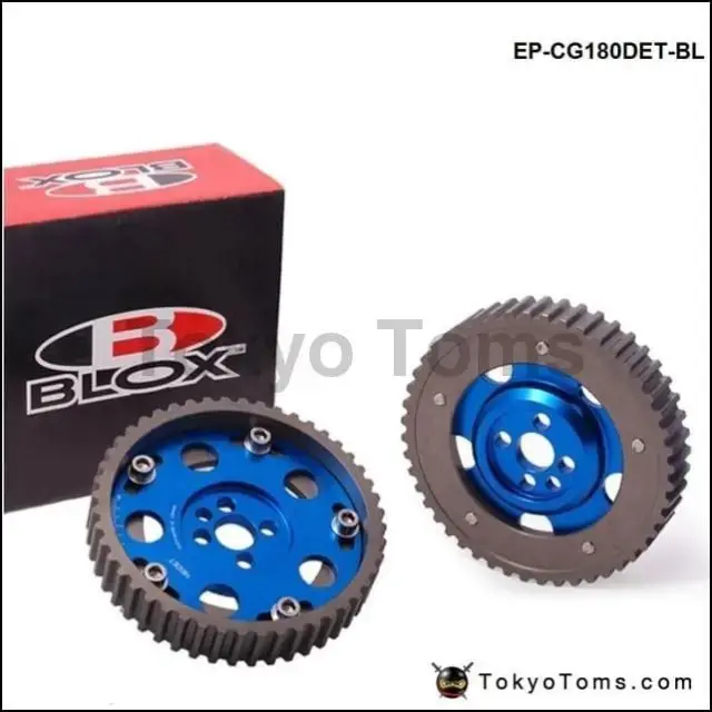 2Pcs Adjustable Cam Gear Alloy Timing Gear For Nissan Ca18de(T) Ca18de Engine Inlet And Exhaust Cam Pullys Gears 1