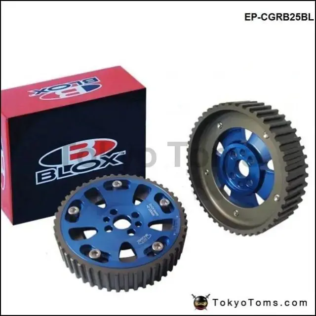 2Pcs Adjustable Cam Gears Timing Gear Pulley For Nissan Skyline Gtr R34 2.6L Rb26det Engine 98-02 Inlet And Exhaust 1