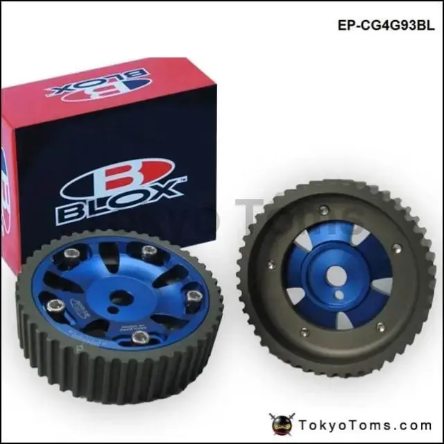 2Pcs Adjustable Cam Gears Timing Gear Pulley Kit For Mitsubishi Mirage 1993-2001 (4G93 Dohc Engines Only) 1