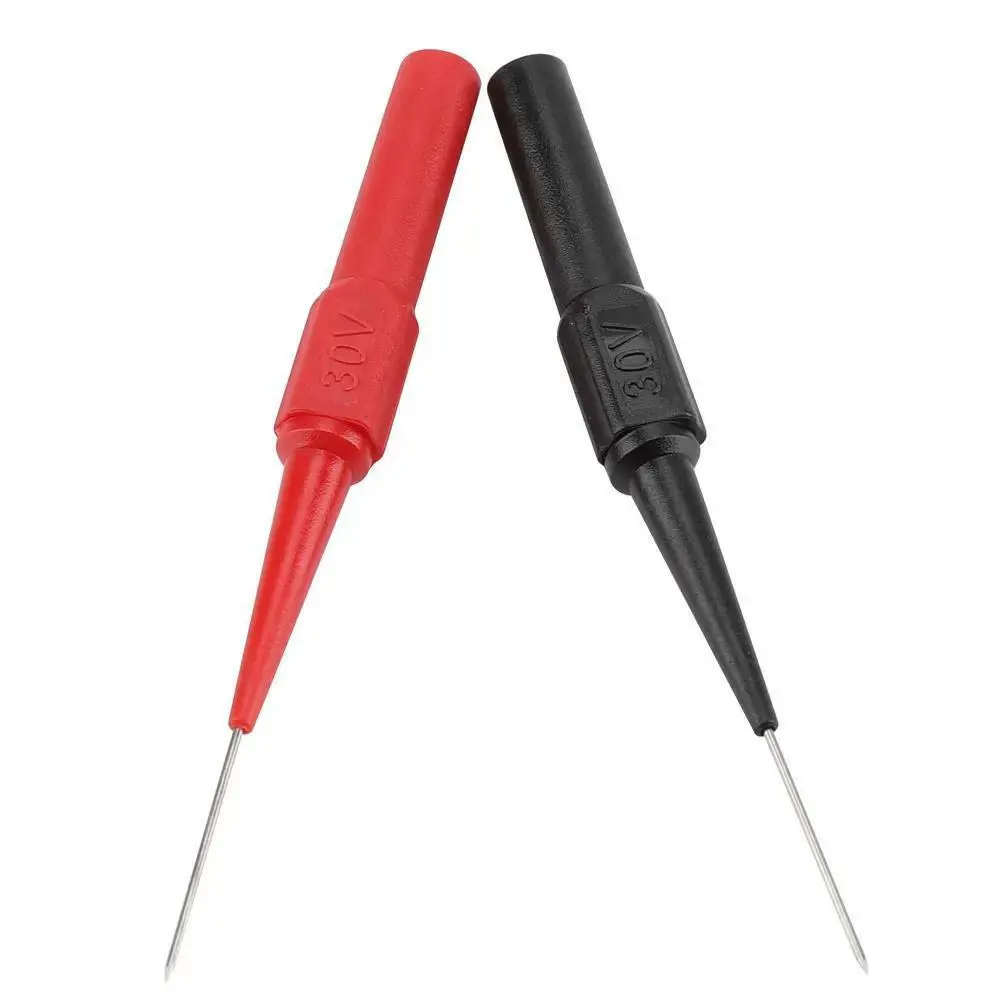 2Pcs Multimeter Testing Lead Extention Back Probes Sharp Needle Micro Pin Hot 1