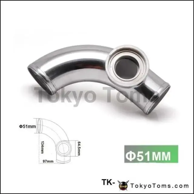 2"51Mm 90 Degree Flange Pipe Fit For Type-2 Ii 2 Adjustable Sqv Bov Blow Off Valve Tk-Bov01fp51-90R 1