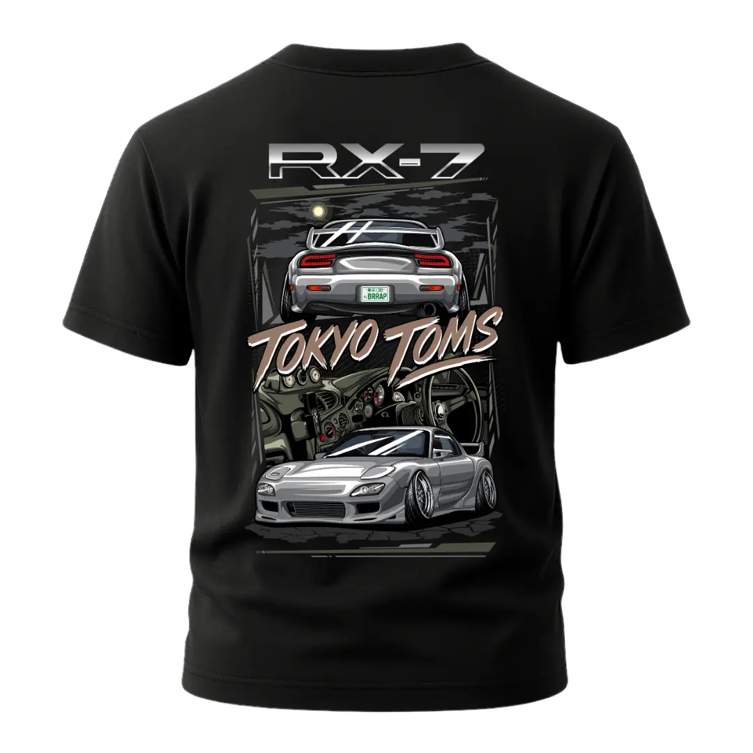 Mazda RX-7 FD Retro Racing Graphic Tee