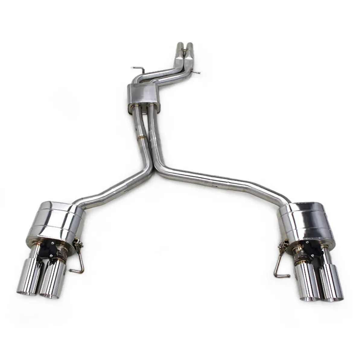 Stainless Valved Catback Exhaust System For Audi B8 B8.5 S4 S5 1