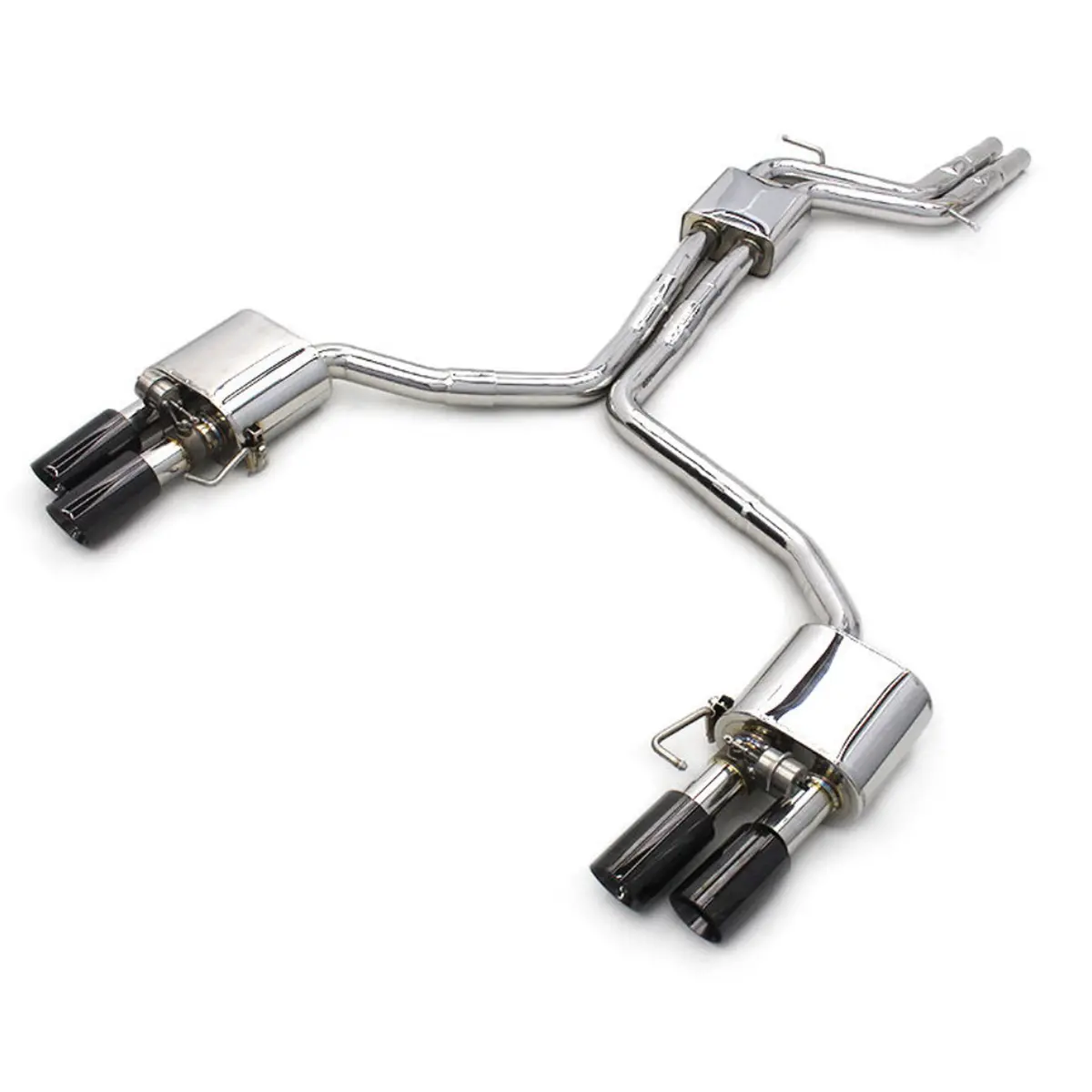 Stainless Valved Catback Exhaust System For Audi B9 S4 S5 1