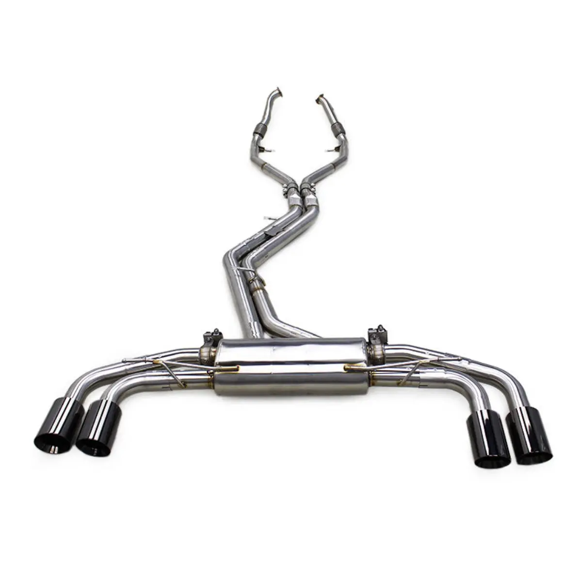 T304 Stainless Valved Catback Exhaust System For Audi Q8 Rsq8 4.0T 1
