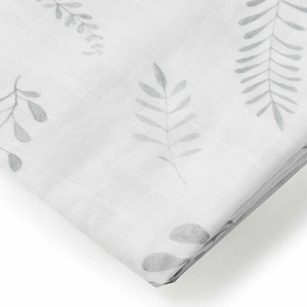 Organic Muslin Wrap - Wild Fern 1