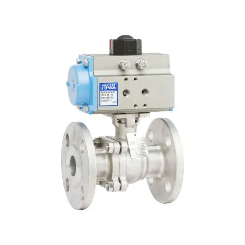 Petro Actuated Ball Valves - 316 Ss, 2 Piece Fire Safe Full Bore Flanged 150# 1