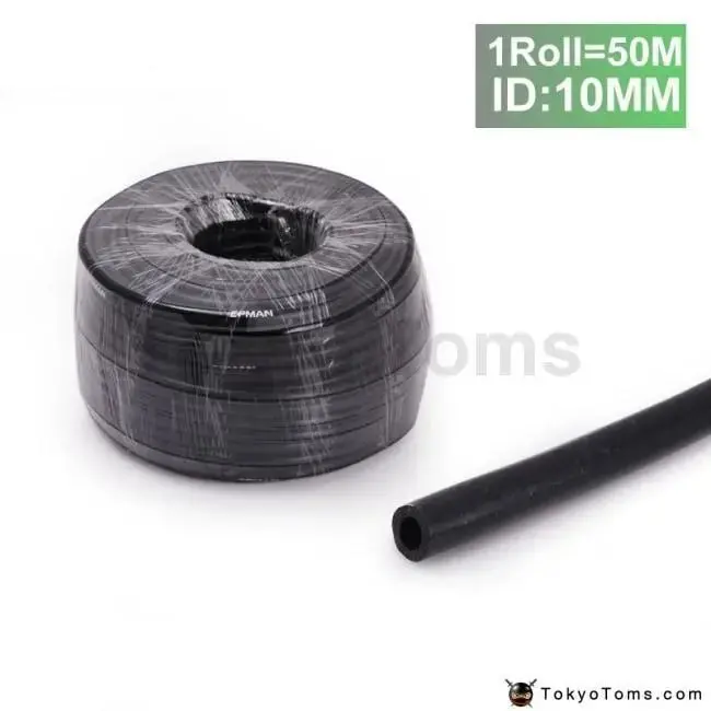 Black Id:10Mm Silicone Vacuum Hose Pipe High Performance Tubing-50M For Bmw E46 M3/330/328/325 M52 M54 S54 1