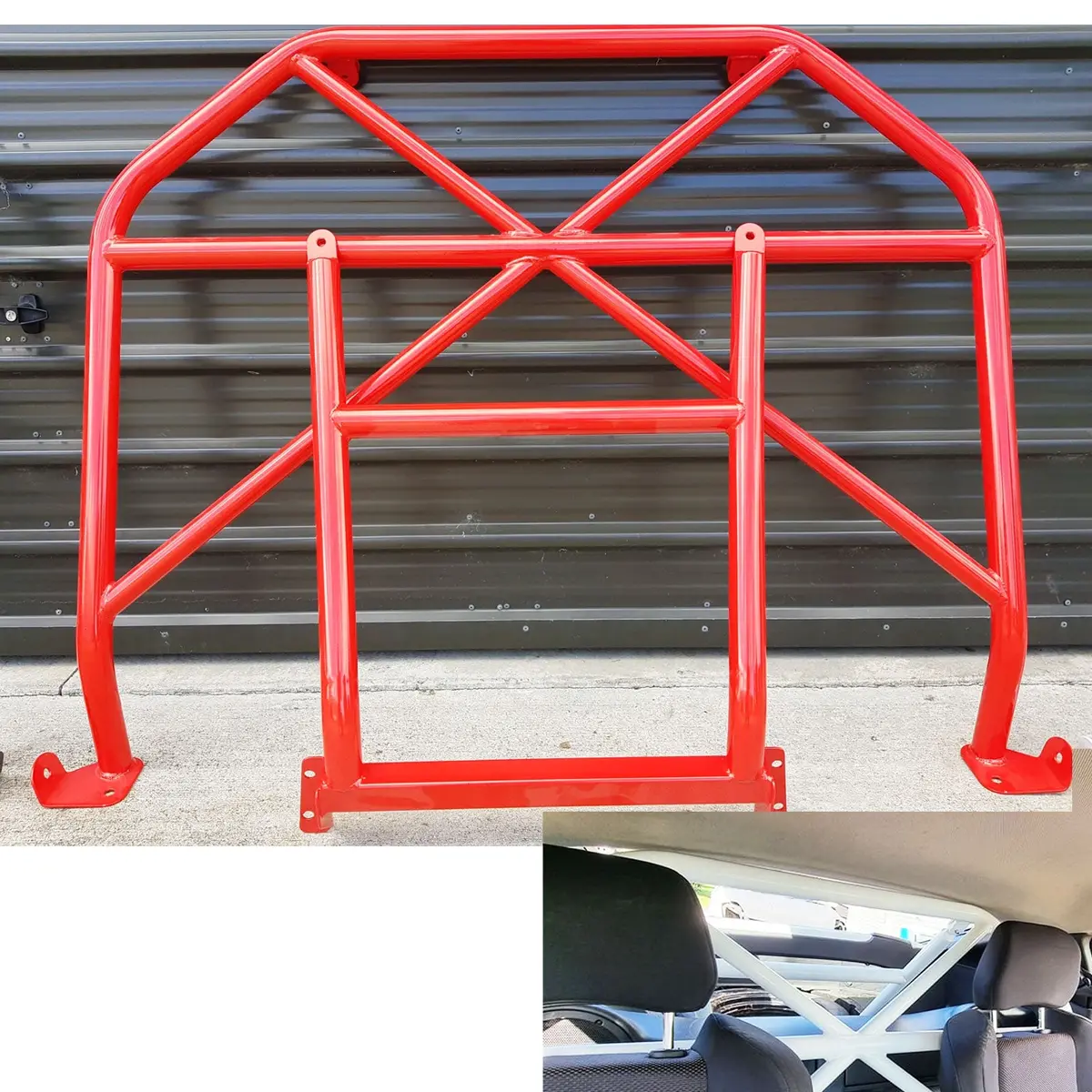 350Z Bolt On 2 Piece Half Steel Roll Cage Harness Bar For Nissan Fairlady Z Z33 1