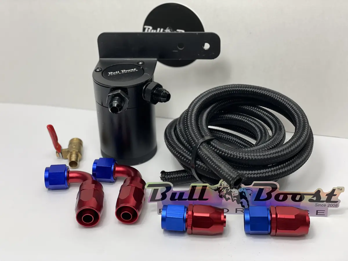 8An Performance Oil Catch Can 2Port -8An + Mounting Bracket Kit 1