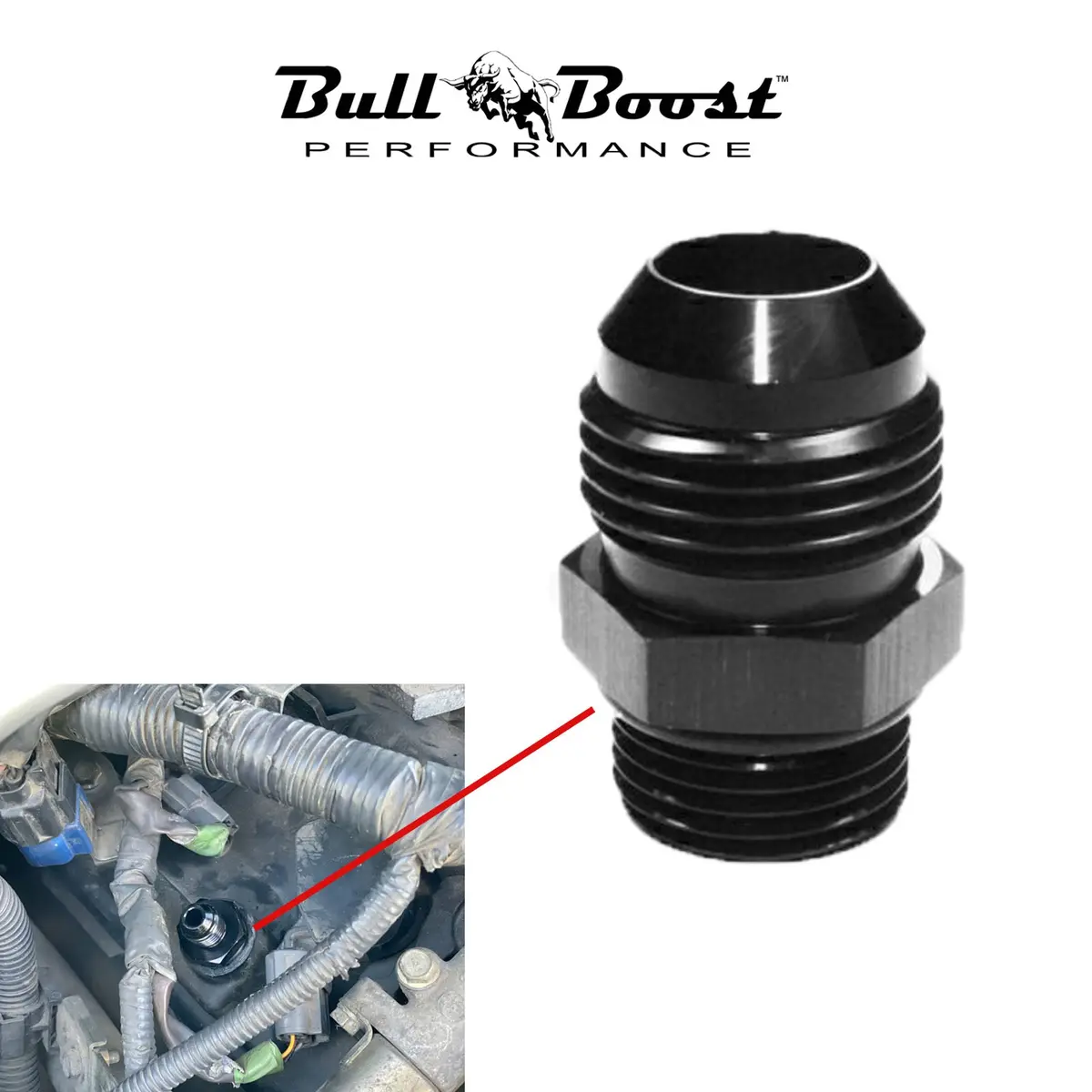 10An To Pcv Delete-Replacement Fitting For Catchcan, Blowby - Fits Nissan 1