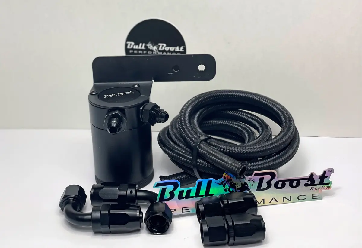 8An Performance Oil Catch Can 2Port -8An + Mounting Bracket Kit 1