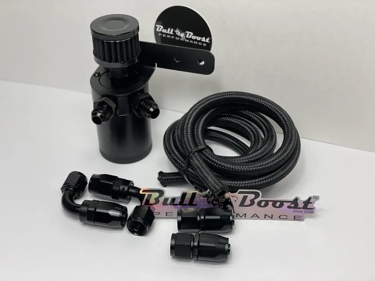 An6 Performance Oil Catch Can Kit 2 Port -6An +Filter 1