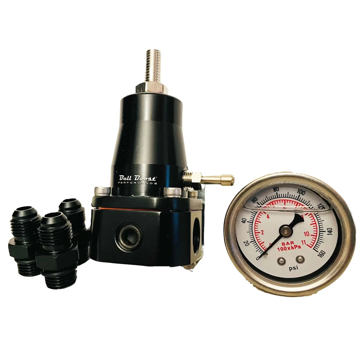 30-70 Psi Universal Fuel Pressure Regulator Gauge An6 Fittings Motor K Fpr 1