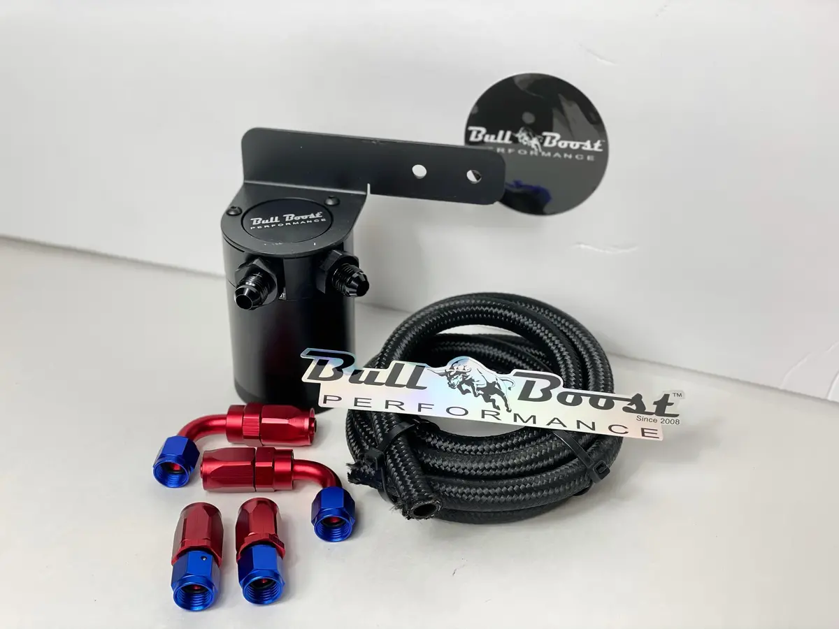 An6 Motor Oil Catch Can 5Ft Hose Kit And Fittings Universal -An6 1