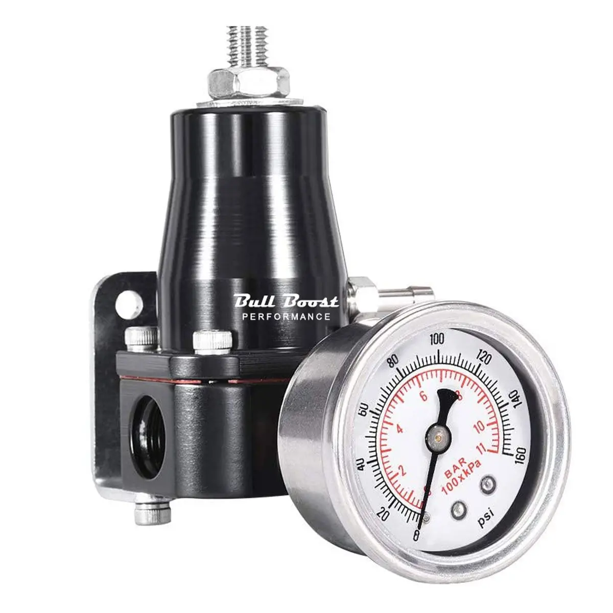 Performance 30 To 70 Psi Universal Fuel Pressure Regulator Gauge An6 1