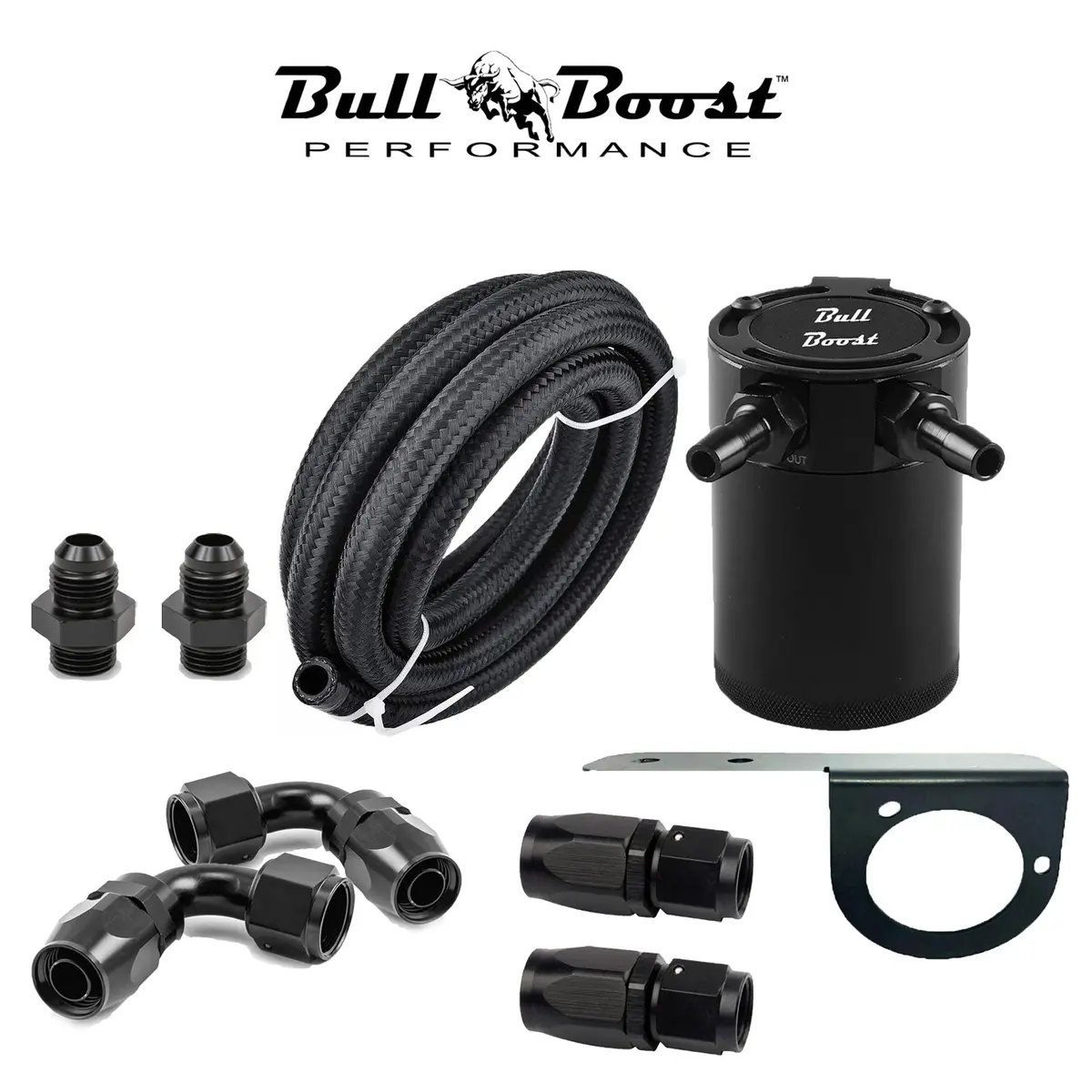 8An Universal Performance Oil Catch Can 2 Port -8An Kit 1