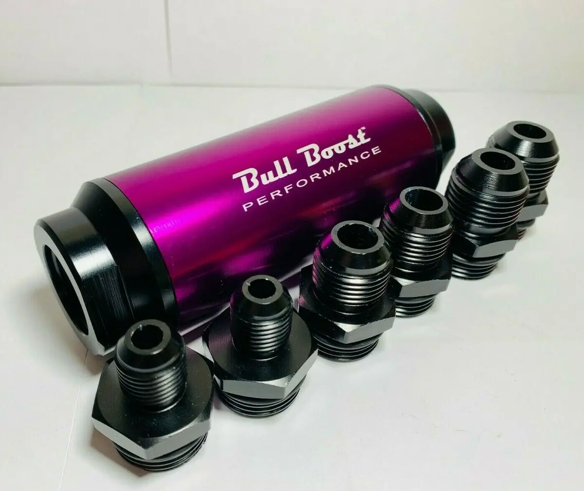 Purple 44 Micron Fuel Filter Inline -6An -8An -10An Universal High Flow Turbo B 1