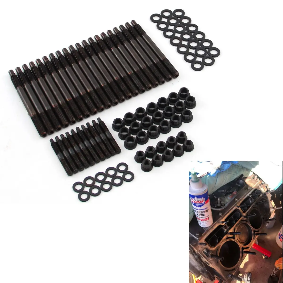 Head Studs Bolts Kit For 2004-2020 Chevy Gm 4.8L 5.3L 5.7L 6.0L 6.2L 7.0L 1