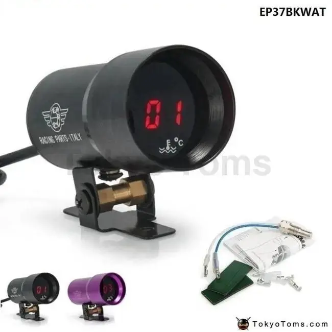 37Mm-Compact Micro Digital Smoked Lens Water Temperature Gauge 1