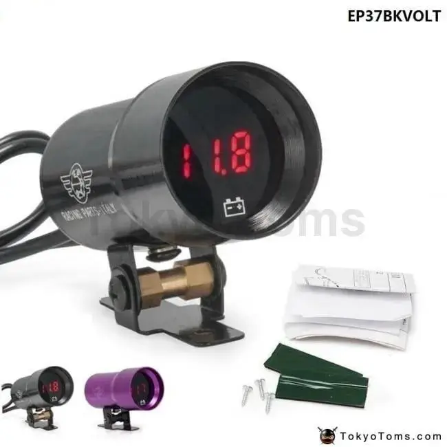 37Mm-Compact Micro Digital Smoked Lens Volt Battery Gauge 1