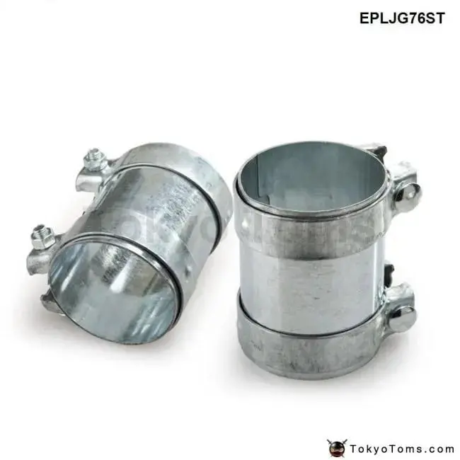 3" Exhaust Tube Pipe Connector Joiner 304 Ss  Clamp Connector 76Mm Epljg76st 1