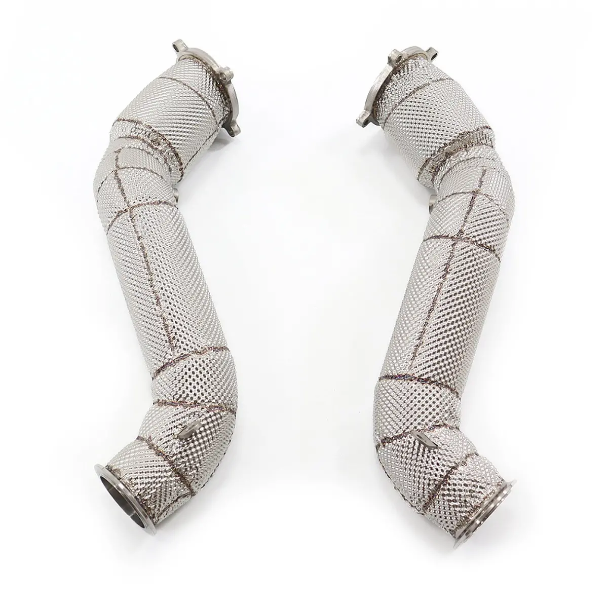 Catted Heat Shield Downpipes For Mclaren 720S 4.0T 1