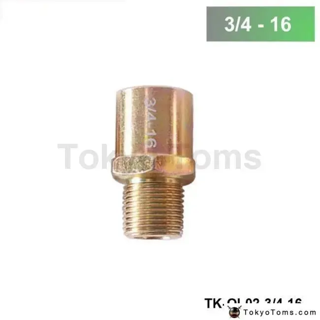 Jdm Sandwich Plate Oil Temperature Pressure Adaptor Sensor 3/4-16 Unf Tk-Ol02-3/4-16 1