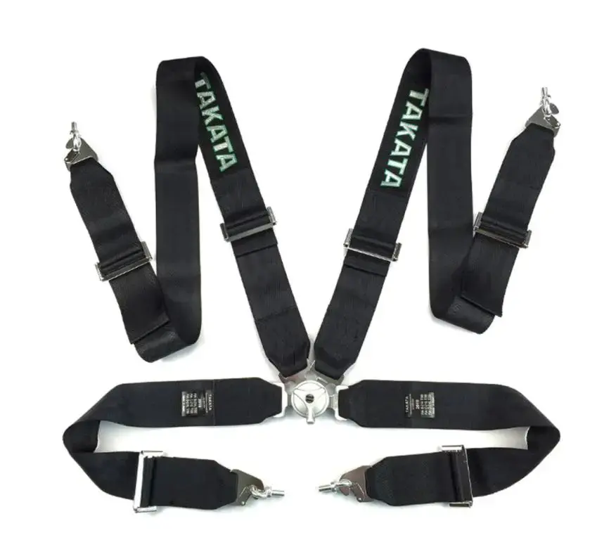 4 Point Tkta Racing Seat Belt Harness (Black) 1