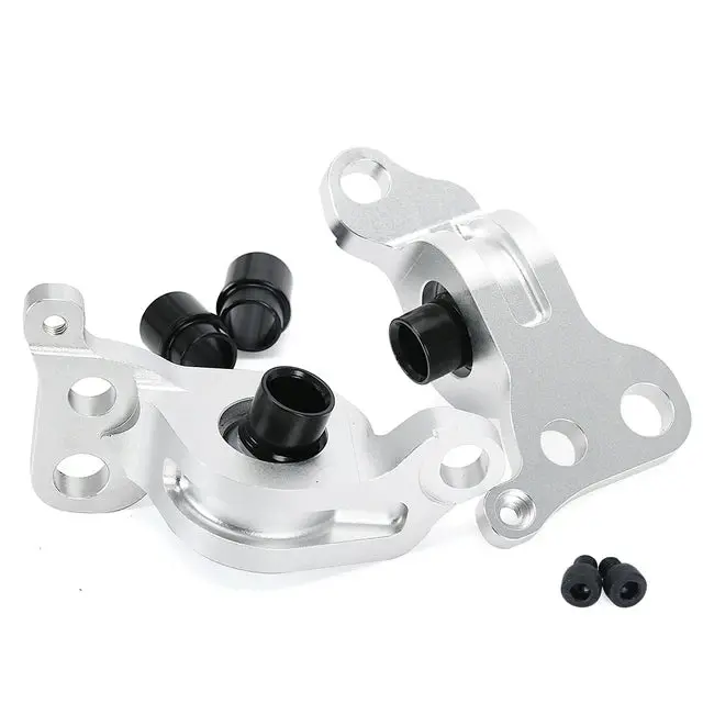 Precision Works Spherical Compliance Bracket '92-'95 Civic '94-'01 Integra - Silver 1
