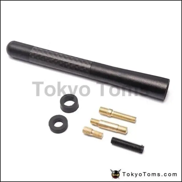 Universal 12Cm/ 4.7" Carbon Fiber Radio Antenna 1