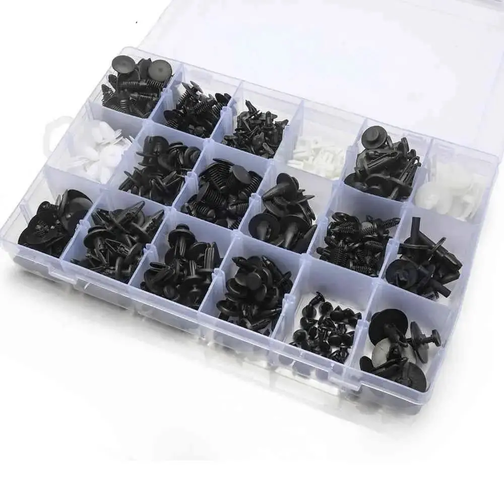 415Pcs Plastic Rivets Fasteners Push Pin Clips 1