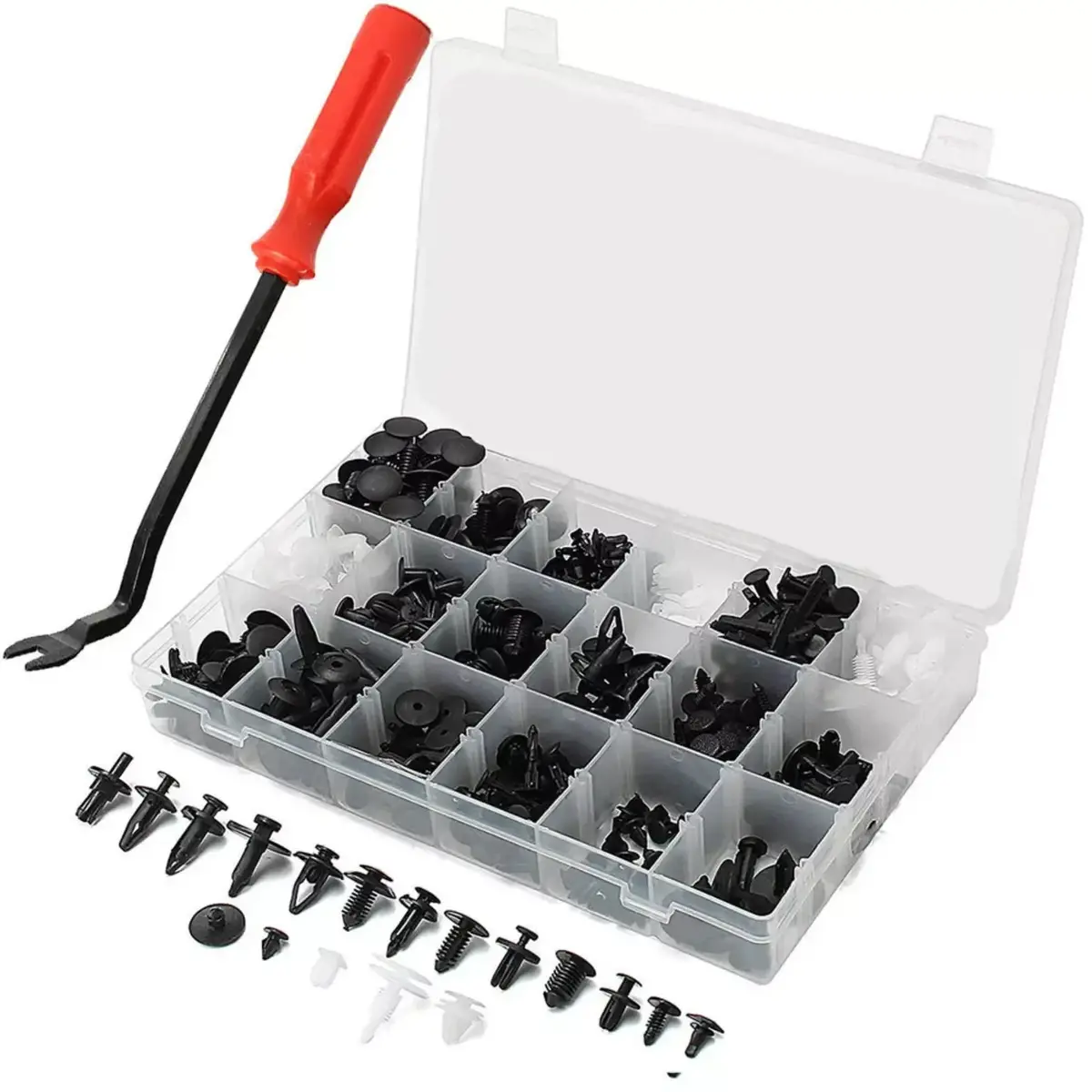 415Pcs Plastic Car Vehicle Trim Clips Automobile Door Panel Fastener 1