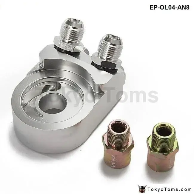 M20-1.5 And 3/4Unf-16 Universal Oil Filter Cooler Sandwich Plate Adapter 8 An 1
