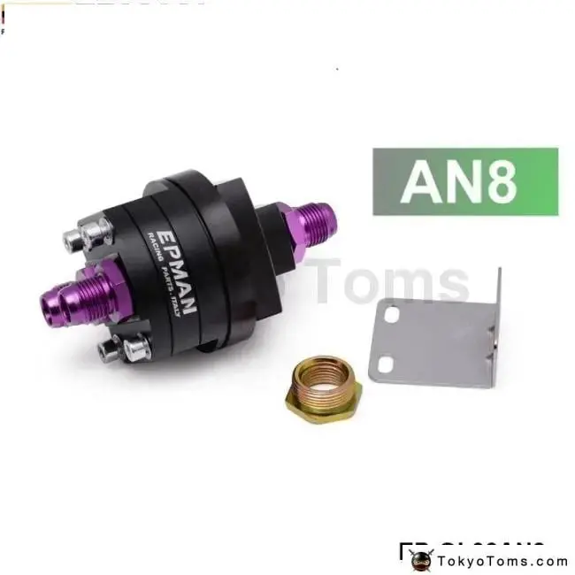 Blcak An8 Aluminum Oil Filter Relocation Male Fitting Adapter Kit 3/4X16 ,20X1.5 1