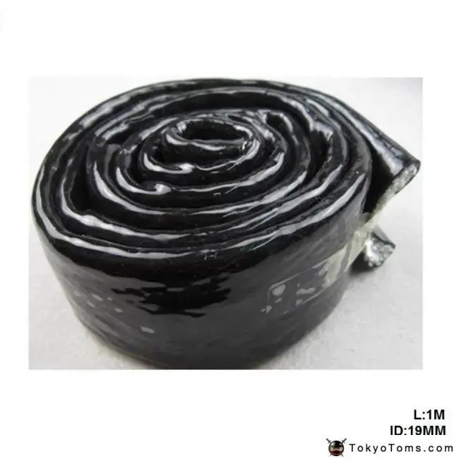 High Temperature Heat An12 Black Fire Sleeve Fire Braid Flame Shield 3/4X1m Id:19Mm For Vw Golf 5 1