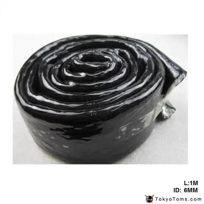 High Temperature Heat 1M 3.3Ft Fire Sleeve Braid Flame Heat Shield 1/4X1m Id:6Mm Fit An4 Fuel Hose For Bmw 520I 1
