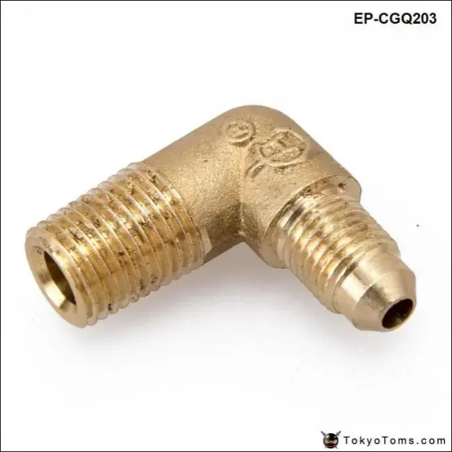 Brass Barb Fitting Male Elbow 90 Degree 1/4'' Npt* 1/4'' Hose Id 1