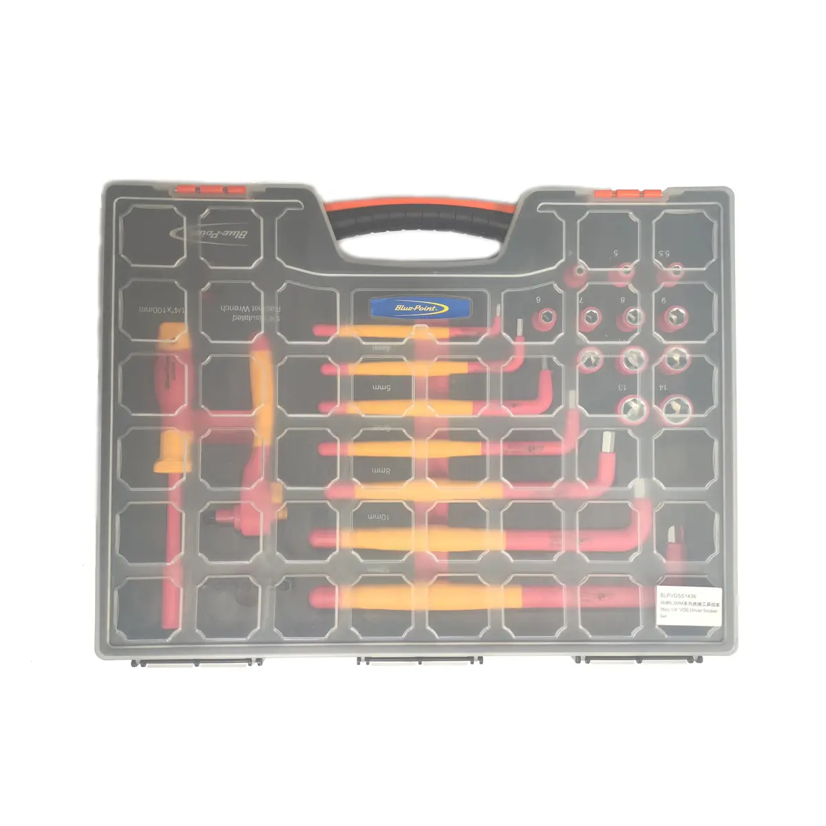 Blue Point 1/4’’ Insulated Driver Socket Set, 36Pcs 1