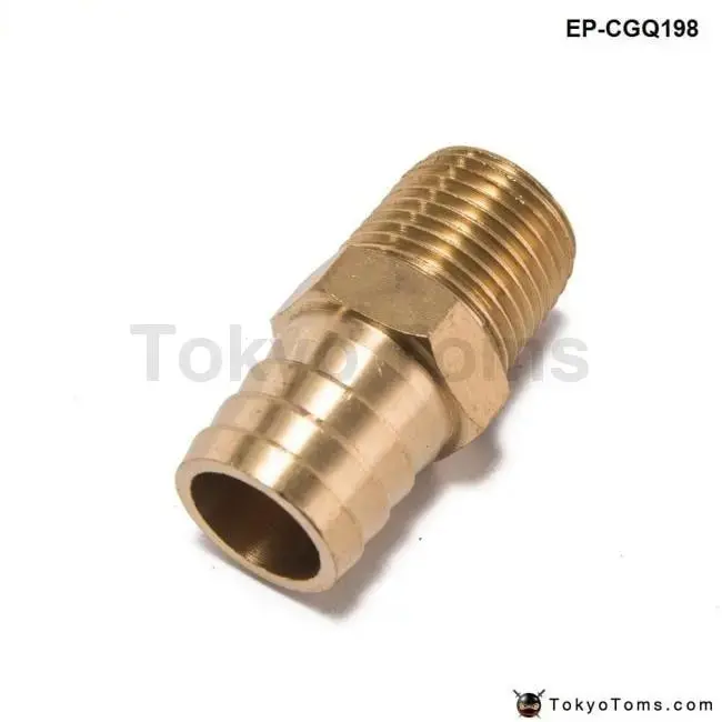 Straight 1/2" Npt Pipe To 3/4"Hose Barb Fitting Bare Coupler 1