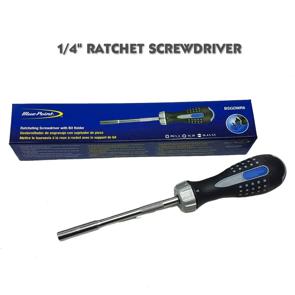 Blue Point 1/4"Ratchet Screwdriver Bsgdmr6 1