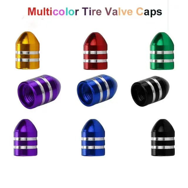 4X Aluminum Bullet Valve Caps 1