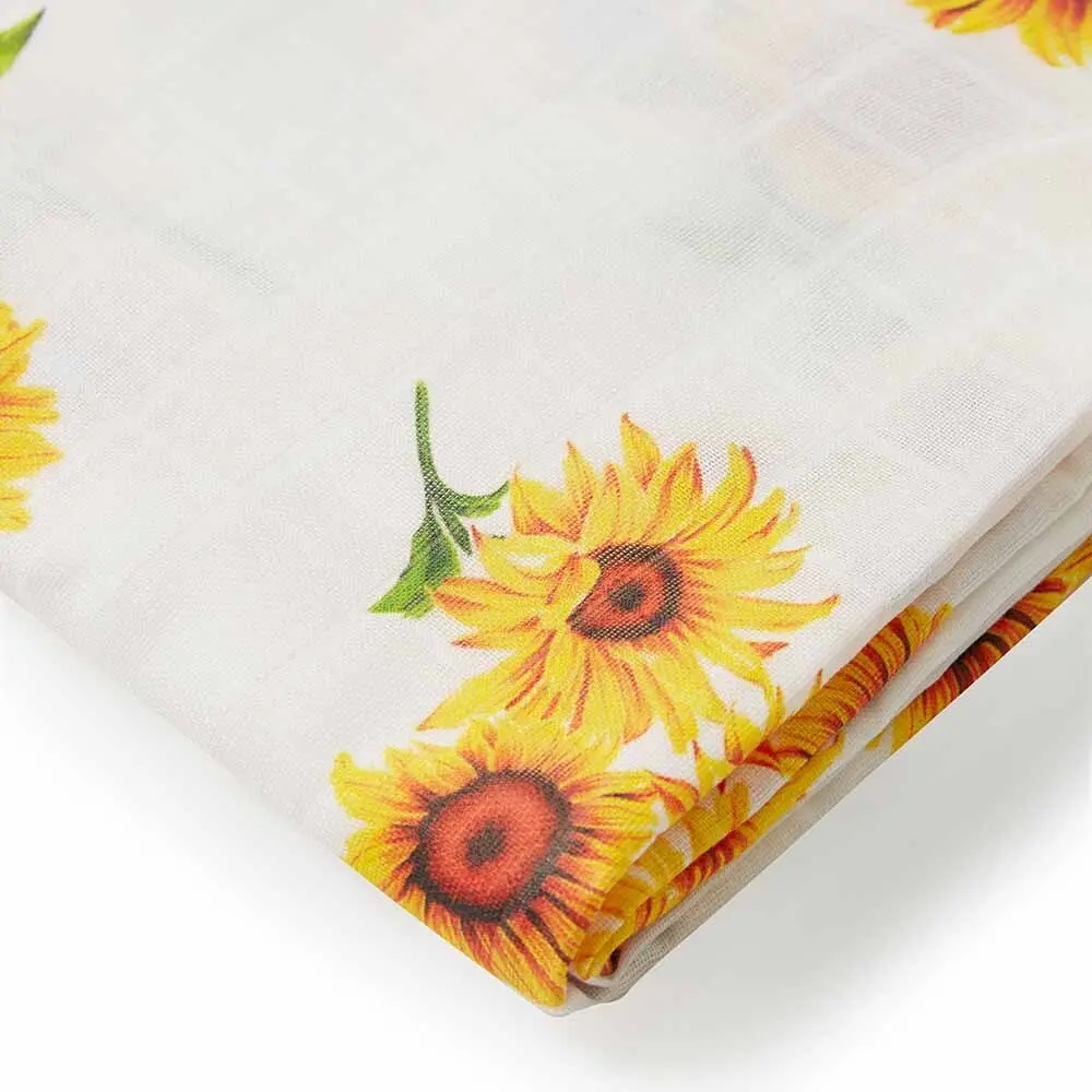 Organic Muslin Wrap - Sunflower 1