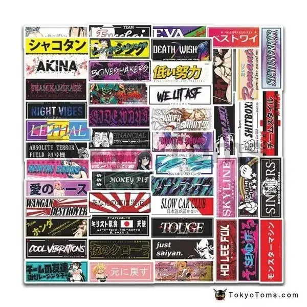 50Pcs Jdm Stickers 1