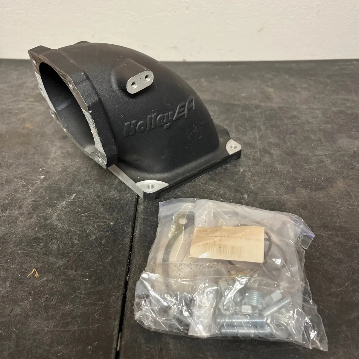 Holley Efi Throttle Body Elbow 4500 Flange To Ford 5.0 Throttle Bodies 1